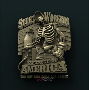 AMERICAN STEEL WORKER 3D STL 3DWave